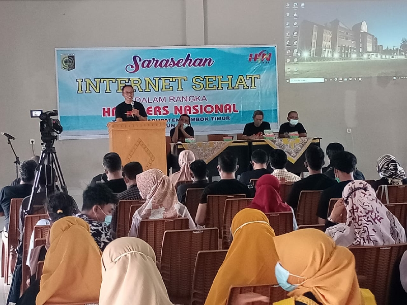 ACARA SARASEHAN INTERNET SEHAT DALAM RANGKA HARI PERS NASIONAL TINGKAT KABUPATEN TAHUN 2021