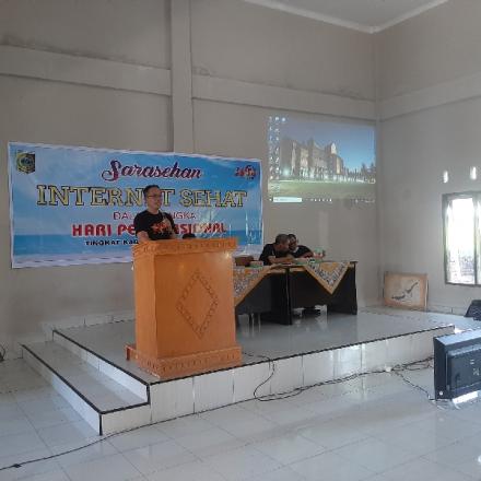 Acara Hari Pers Nasional di Aula Desa Pare Mas